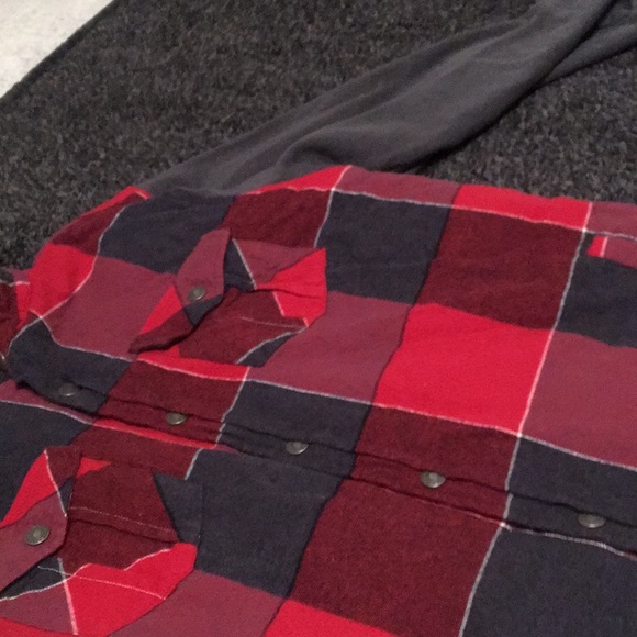 Boys flannel sweatshirt jacket - Picture 3 of 7